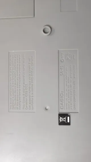 Teclado musical Casio SA-45