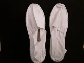 Alpargatas artesanales blancas talla 36