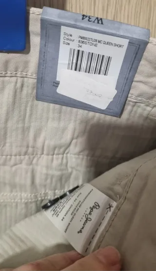 Bermuda Pepe Jeans chico beige Talla M