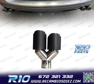 COLA ESCAPE CARBONO DOBLE IZQUIERDA LOOK AKRAPOVIC