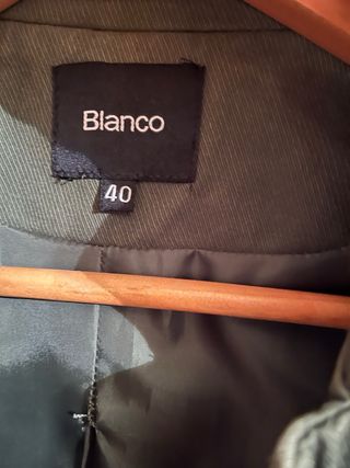 Cazadora verde militar Blanco Talla 40