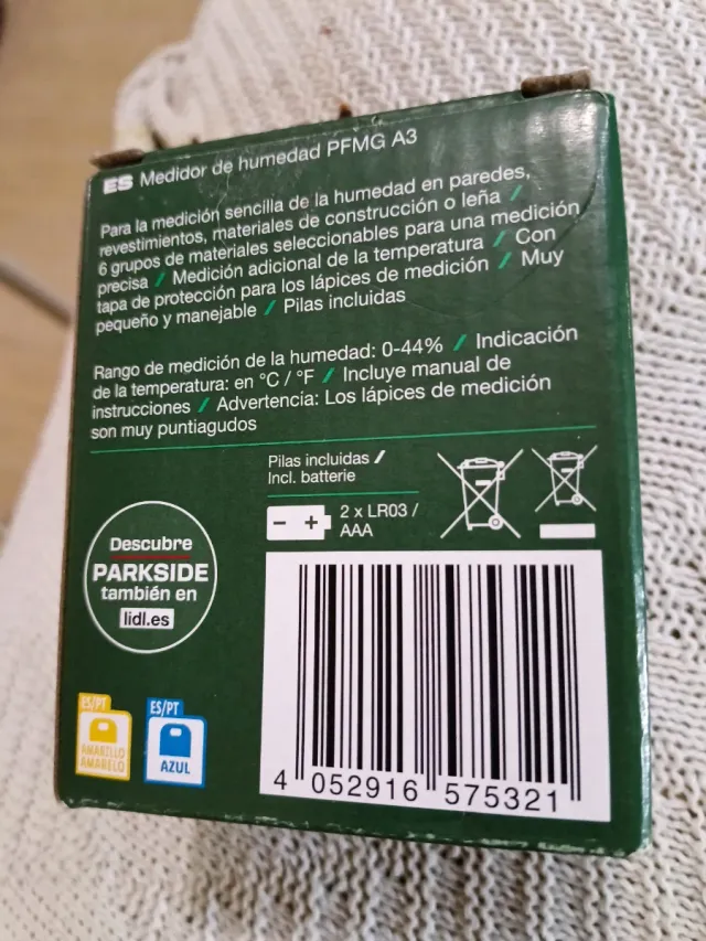 Medidor de Humedad Parkside PFMG A3