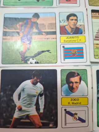 Cromos de fútbol antiguos años 70. Tengo más