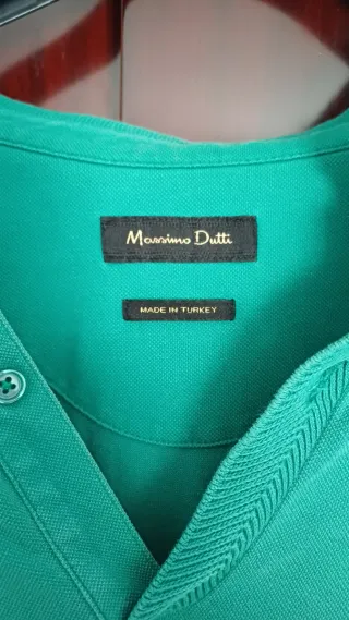 Polo Oversize Massimo Dutti Verde Esmeralda