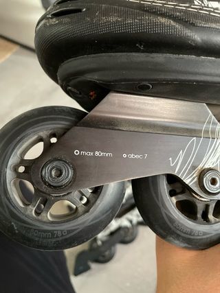 Patines RollerBlade en línea Oxelo negros