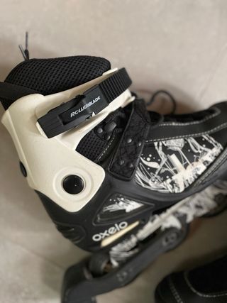 Patines RollerBlade en línea Oxelo negros