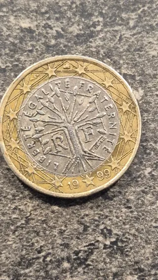 Moneda 1 Euro Francia 1999