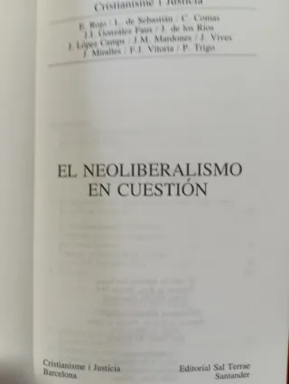 E. Rojo, El neoliberalismo en cuestión