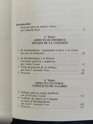 E. Rojo, El neoliberalismo en cuestión