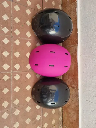 Casco da sci (2 neri, 1 rosa)
