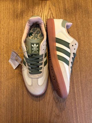 Adidas Samba Beige y Verde