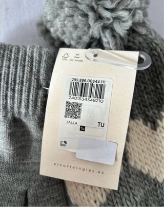 Conjunto Gorro y Guantes Corazones Green Coast