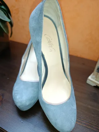 Scarpe Carla G donna grigie tacco 39 NUOVE