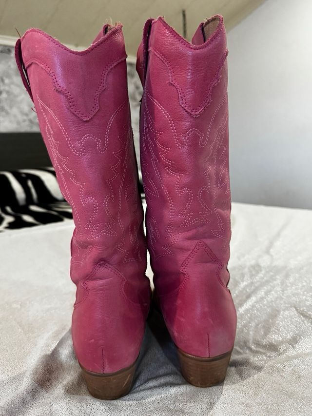 Botas cowboy fucsia
