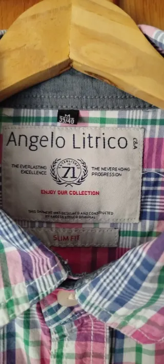 Camisa cuadros Angelo Litrico