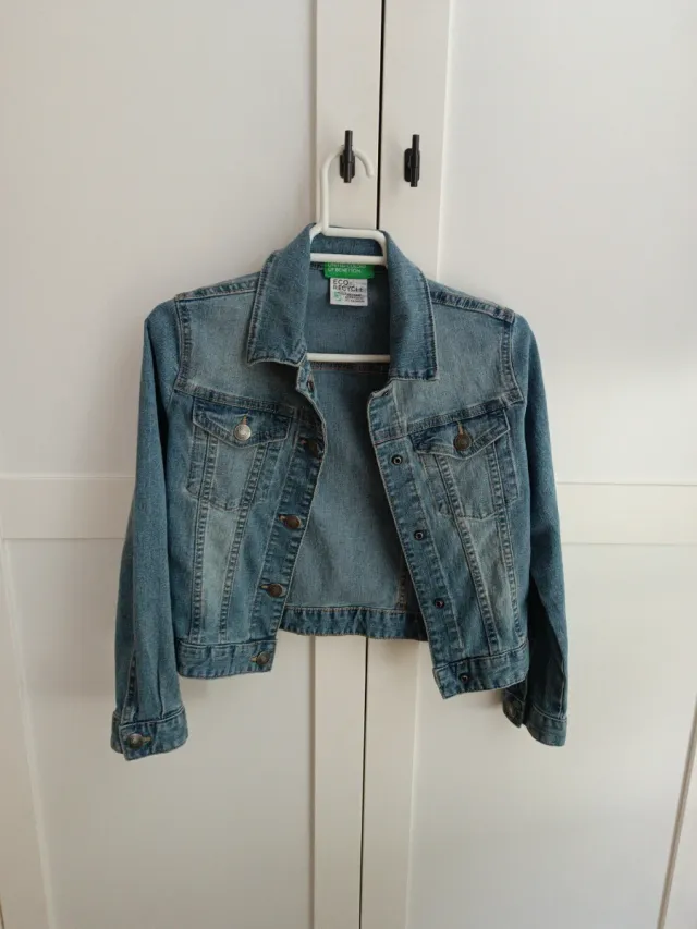 Cazadora vaquera Benetton niña T.6