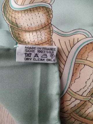 Pañuelo HERMES PARIS Seda Diseño Náutico