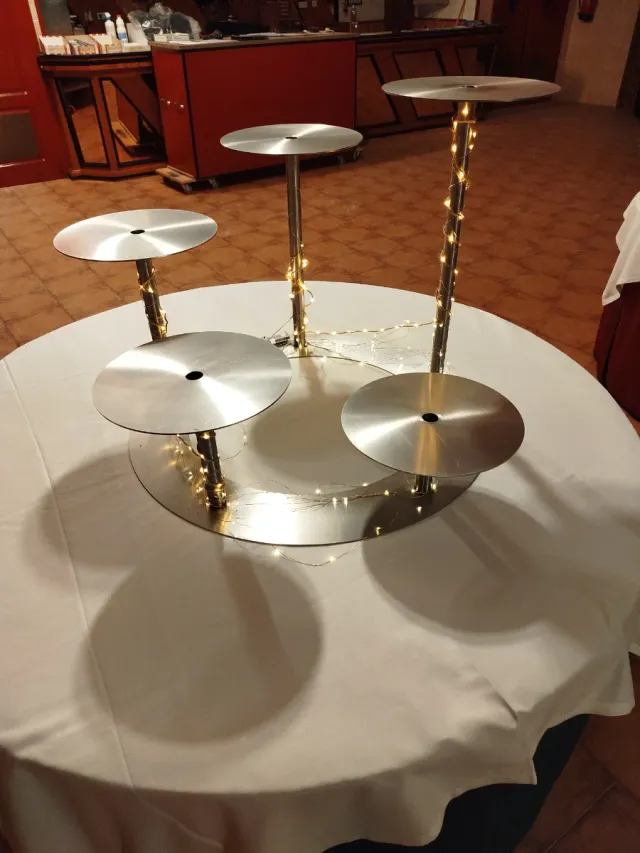 Expositor Aço Inoxidável 5 Níveis