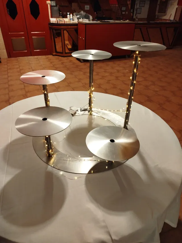 Expositor Aço Inoxidável 5 Níveis