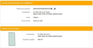 Solar en venta en Mas Alba en Sant Pere de Ribes