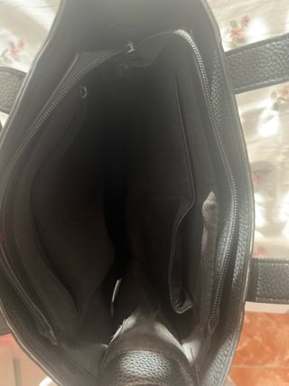 Bolso negro efecto piel cocodrilo