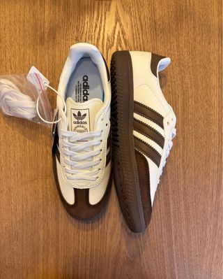 Adidas Samba Blancas y Marrones