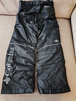 Pantalón de Ski Columbia Negro niño. Talla 10/12