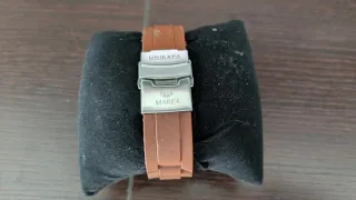 Reloj Marea Hombre Marrón y Plateado