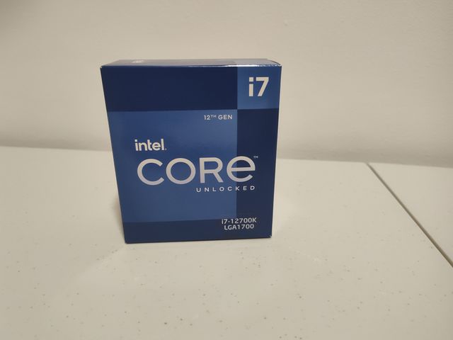 Intel i7 12700K Alder Lake