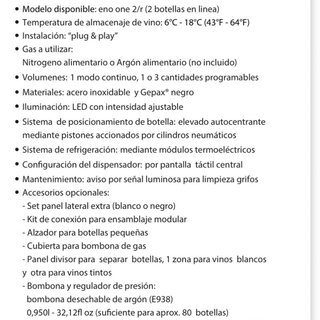 Dispensador de vino Enomatic