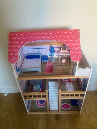 Casa de muñecas madera 90x59cm