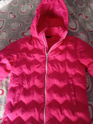 Giacca invernale calda fucsia