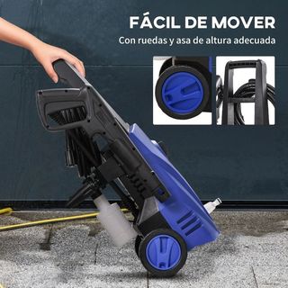 Hidrolimpiadora a presión azul