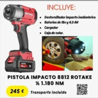 Pistola Impacto Rotake 1180 NM