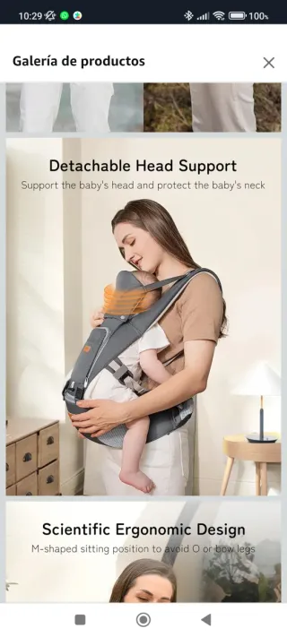 Mochila Porta Bebés Ergonómica