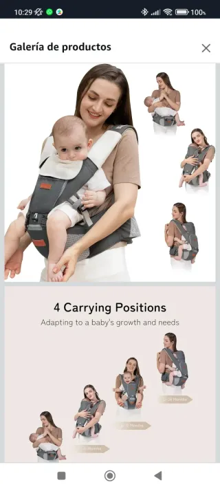 Mochila Porta Bebés Ergonómica