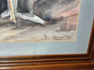 ACUARELA ORIGINAL DE FLORENTINO HERNANDO