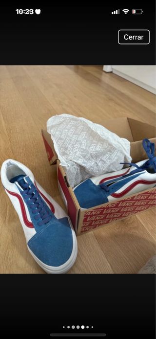 Vans Edición Limitada Azul y Blanco