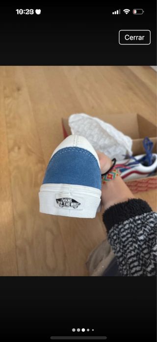 Vans Edición Limitada Azul y Blanco