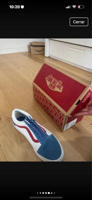 Vans Edición Limitada Azul y Blanco