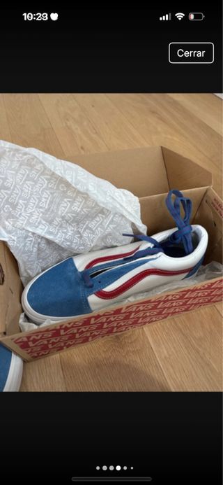 Vans Edición Limitada Azul y Blanco