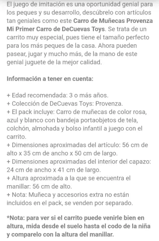 Carrito de muñecas Provenza