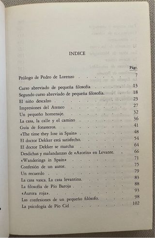 Libro “Tiempos y Cosas” de Azorín