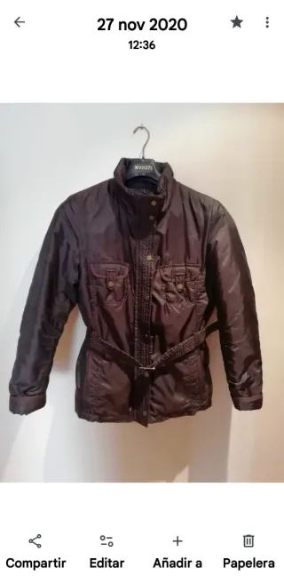 Cazadora de mujer marrón