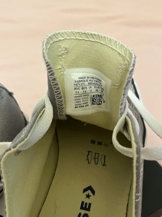 Converse All Star bajas grises unisex