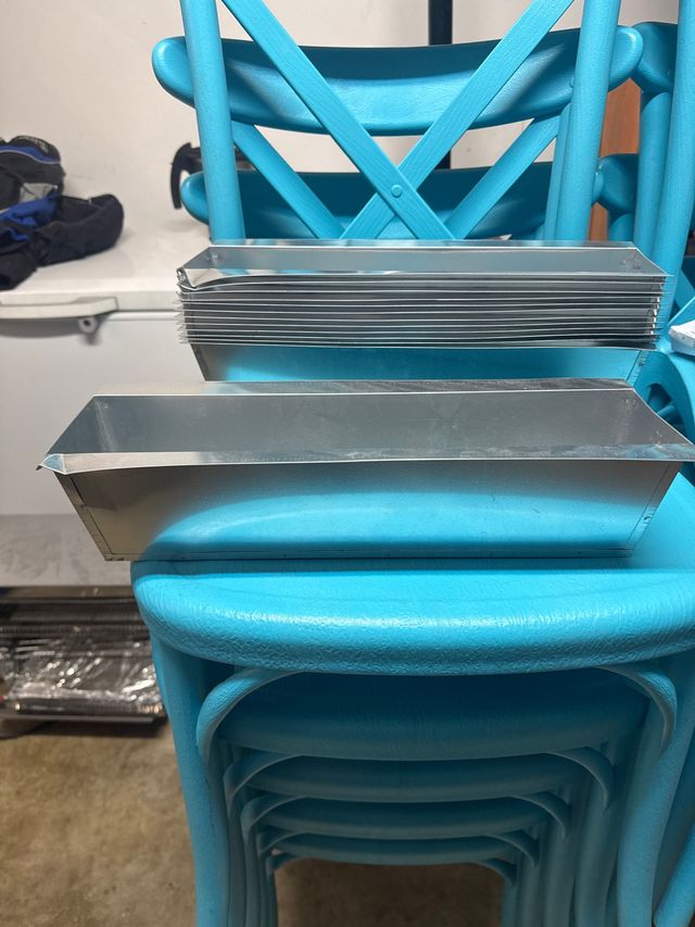 12 Cajas Aluminio Plantas 38x13x9