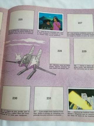 Álbum de Cromos Panini Transformers