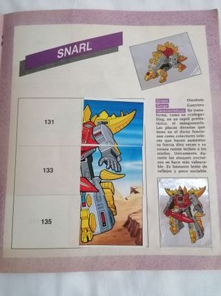 Álbum de Cromos Panini Transformers