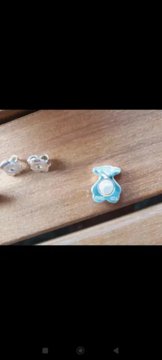Pendientes Oso Tous Perla Plata