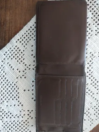 Portafoglio uomo in pelle marrone